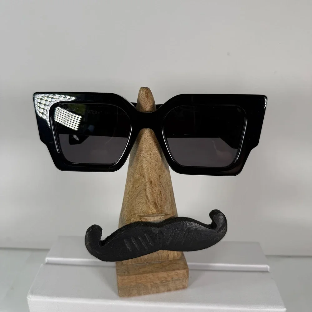 Off-White Cady Sunglasses OERI003 1007 Black Gold Ivy Arrow Square Made in Italy